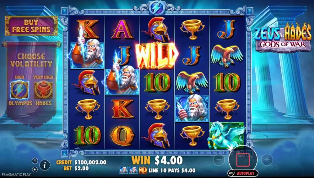 Zeus vs Hades &ndash; teema, grafiikat ja &auml;&auml;net